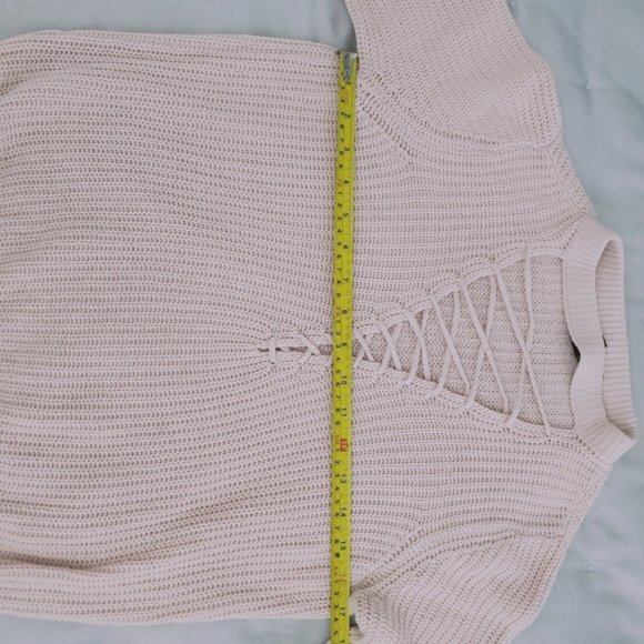 Forever 21 Ring Neck Strappy Front Knit  Sweater- Sā - Picture 13 of 14